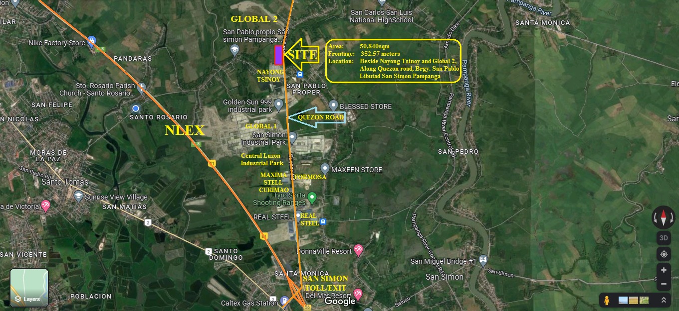 For Sale Rawland In Pampanga Ideal For Commercial And Industrial Use 